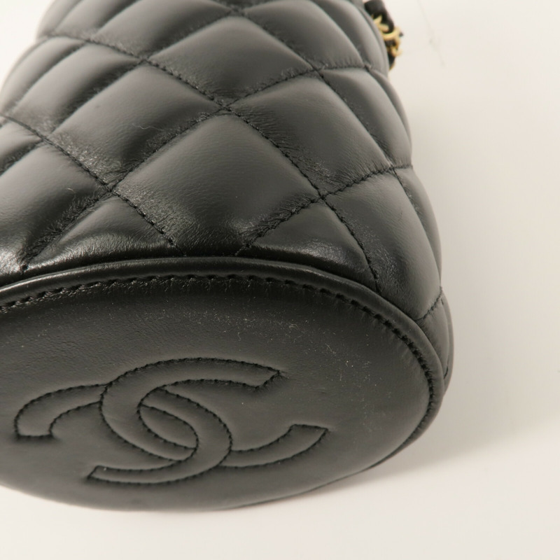 CHANEL 羊皮皮革Vanity Bag鏈帶肩背袋-13