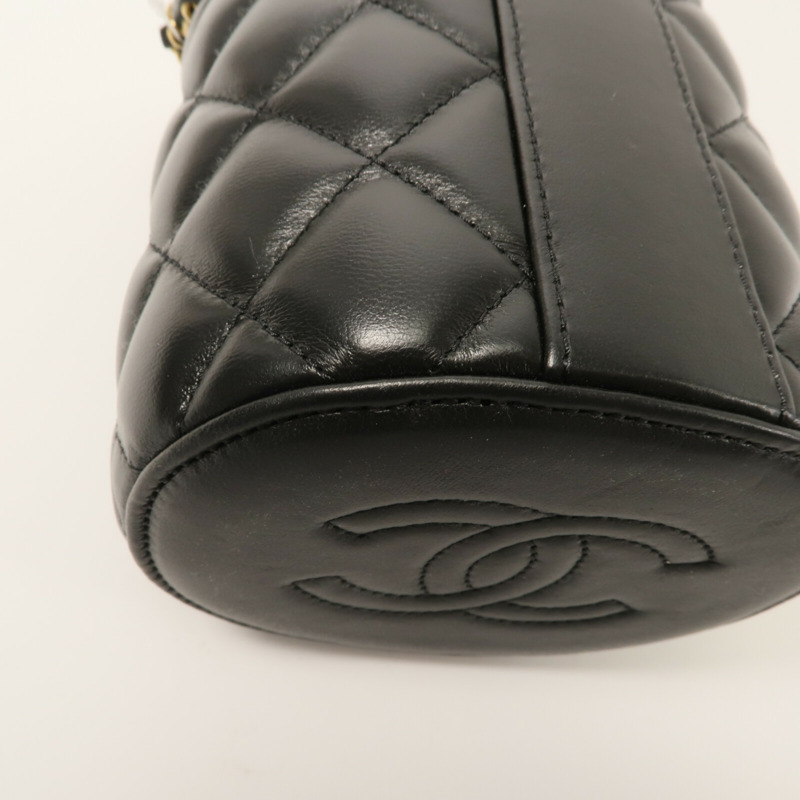 CHANEL 羊皮皮革Vanity Bag鏈帶肩背袋-14