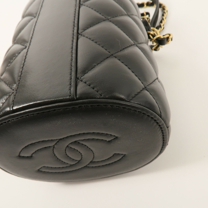 CHANEL 羊皮皮革Vanity Bag鏈帶肩背袋-15