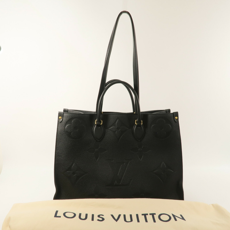 LOUIS VUITTON Monogram Empreinte On The Go GM手挽肩背兩用袋-10