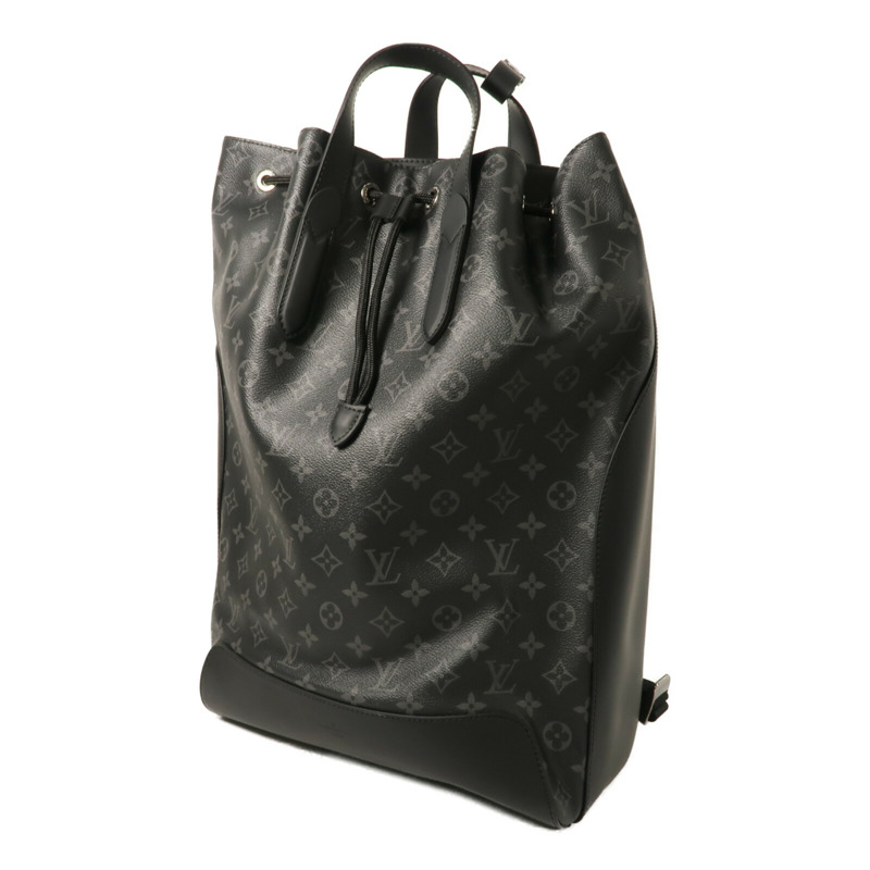 LOUIS VUITTON Monogram Eclipse Maxi Noe Sling背包-2