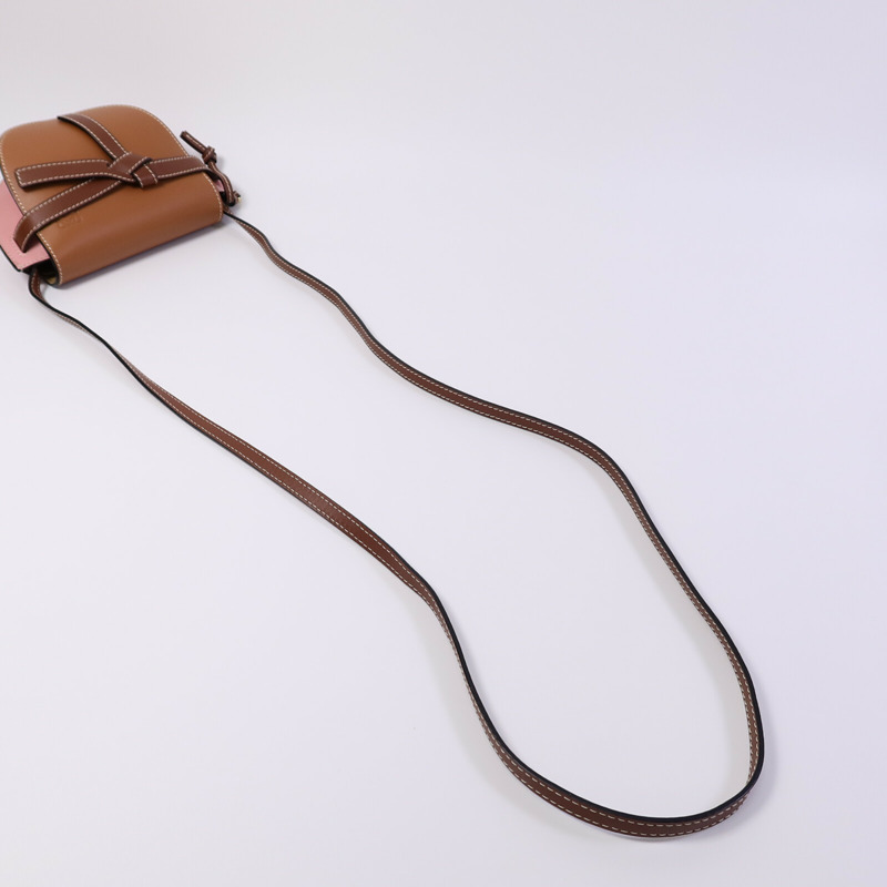 LOEWE 牛皮皮革Gate Mini肩背袋-7