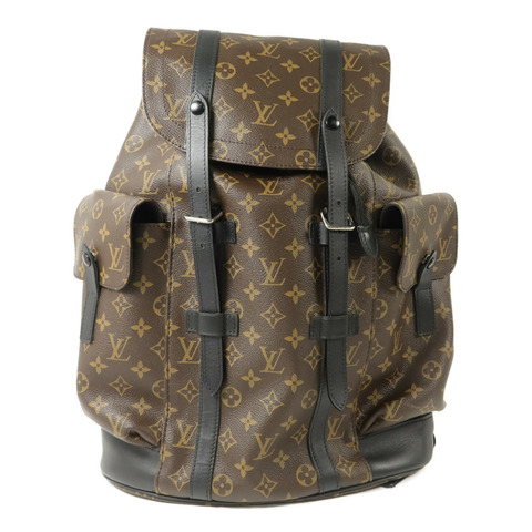 LOUIS VUITTON Monogram Macassar Christopher MM背包