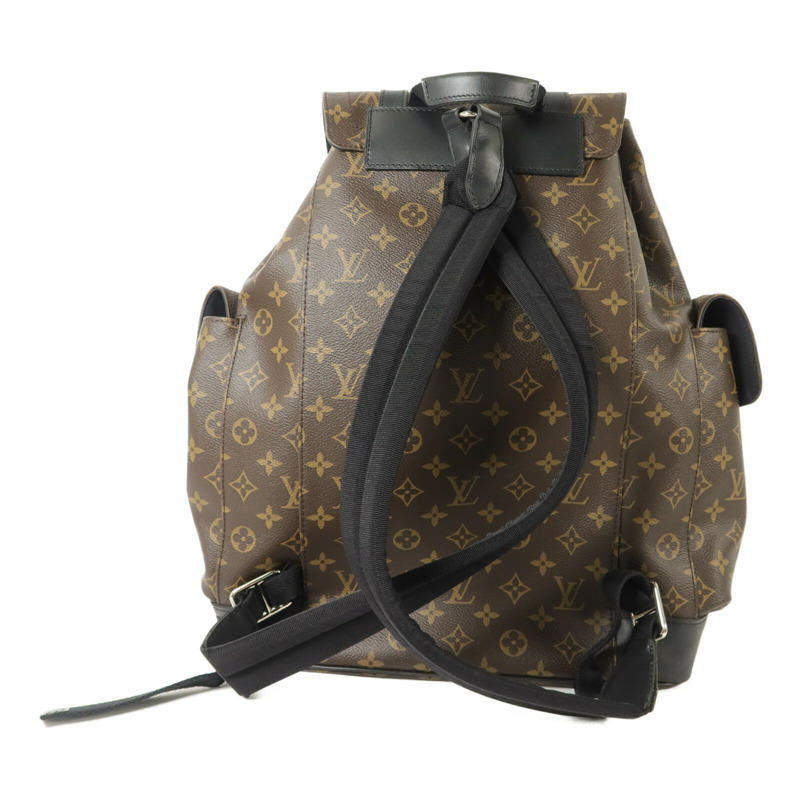 LOUIS VUITTON Monogram Macassar Christopher MM背包-2