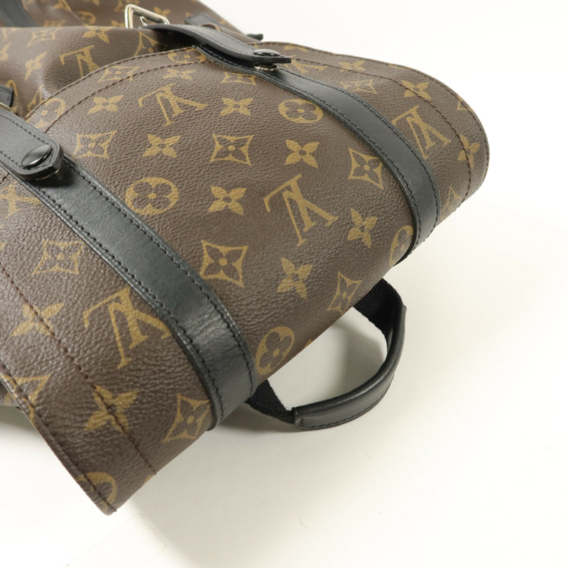 LOUIS VUITTON Monogram Macassar Christopher MM背包-6