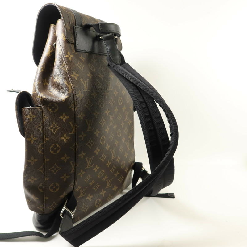 LOUIS VUITTON Monogram Macassar Christopher MM背包-7