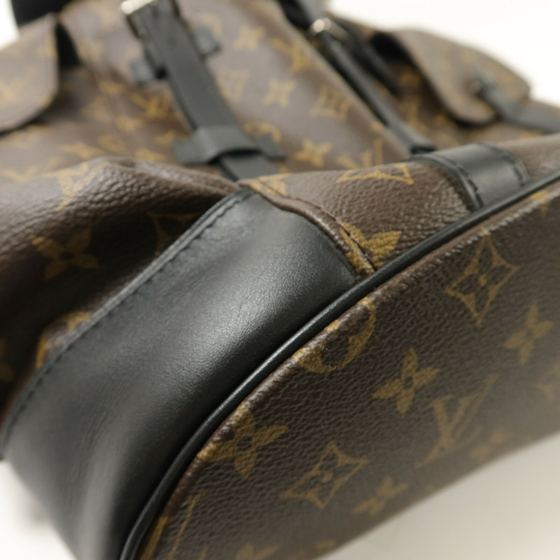 LOUIS VUITTON Monogram Macassar Christopher MM背包-8