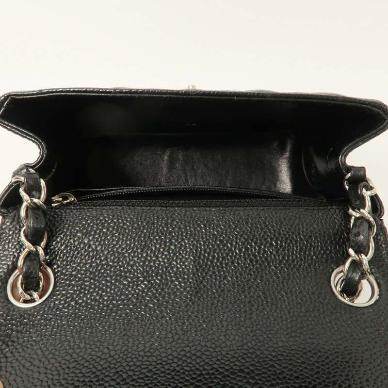 CHANEL 牛皮皮革Classic 17鏈帶肩背袋-4