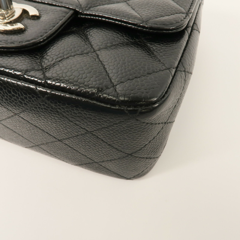 CHANEL 牛皮皮革Classic 17鏈帶肩背袋-12