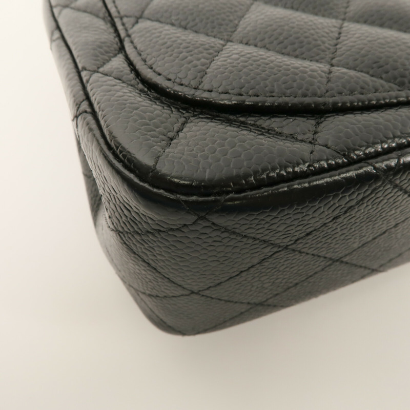 CHANEL 牛皮皮革Classic 17鏈帶肩背袋-13