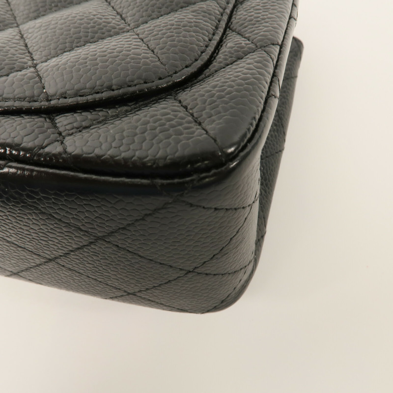 CHANEL 牛皮皮革Classic 17鏈帶肩背袋-14