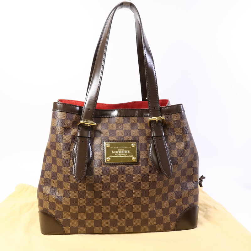 LOUIS VUITTON Damier Hampstead MM手挽袋-9