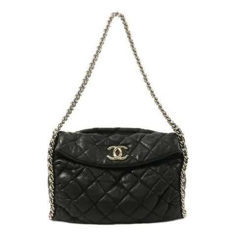 CHANEL 牛皮皮革Chain Shoulder鏈帶肩背袋