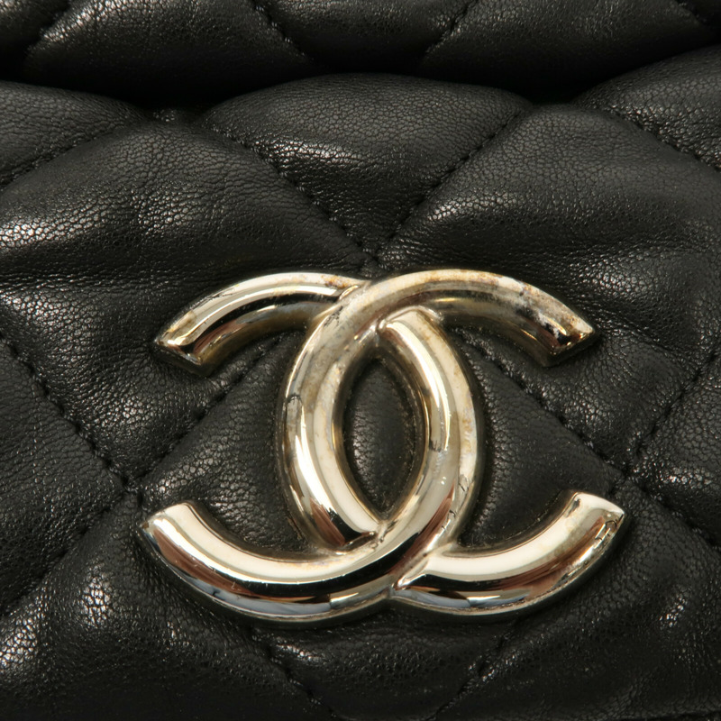 CHANEL 牛皮皮革Chain Shoulder鏈帶肩背袋-5