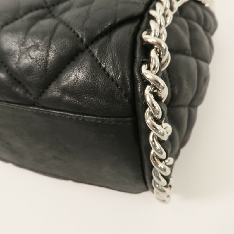CHANEL 牛皮皮革Chain Shoulder鏈帶肩背袋-12