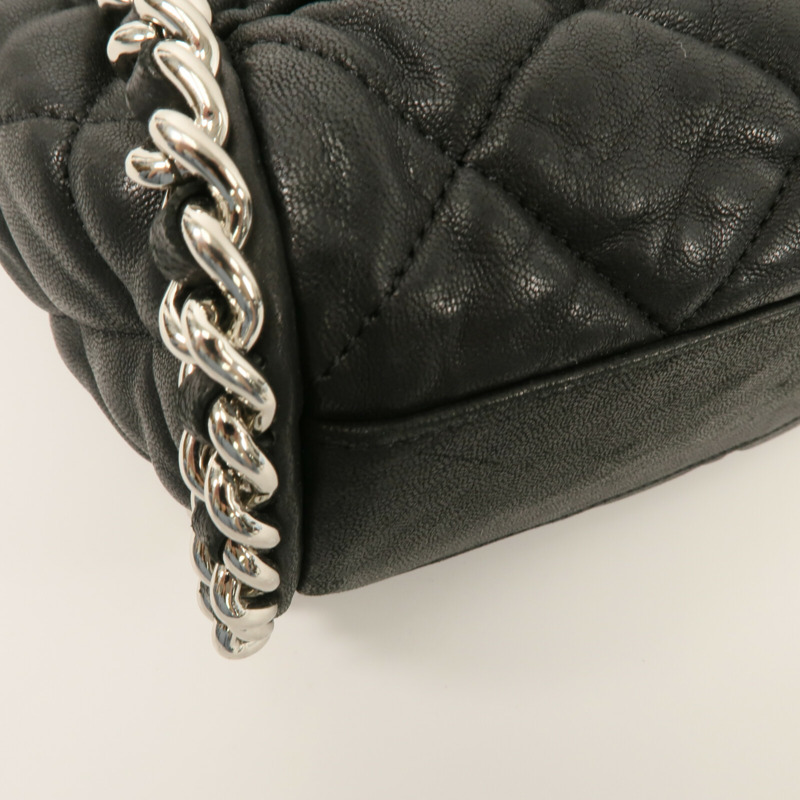 CHANEL 牛皮皮革Chain Shoulder鏈帶肩背袋-13