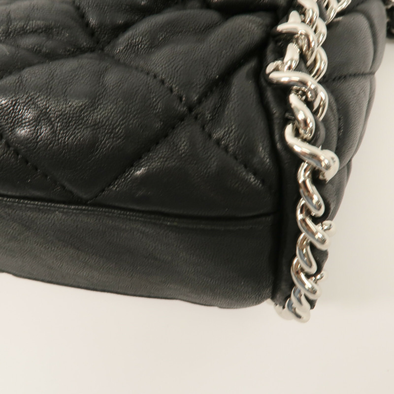 CHANEL 牛皮皮革Chain Shoulder鏈帶肩背袋-14