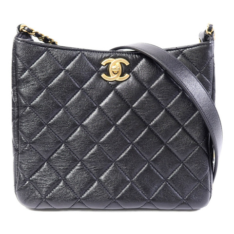 CHANEL 牛皮皮革Shoulder Bag鏈帶肩背袋