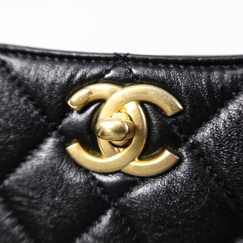 CHANEL 牛皮皮革Shoulder Bag鏈帶肩背袋-6