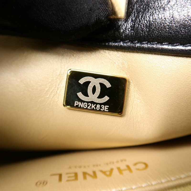CHANEL 牛皮皮革Shoulder Bag鏈帶肩背袋-7