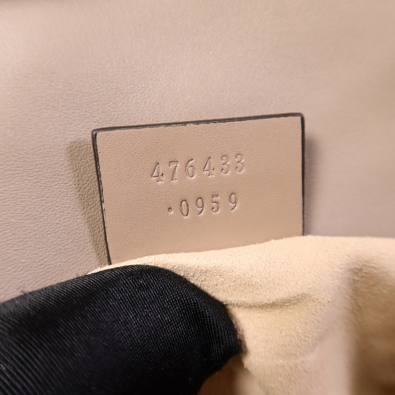 GUCCI 牛皮皮革GG Marmont Super Mini鏈帶肩背袋-7
