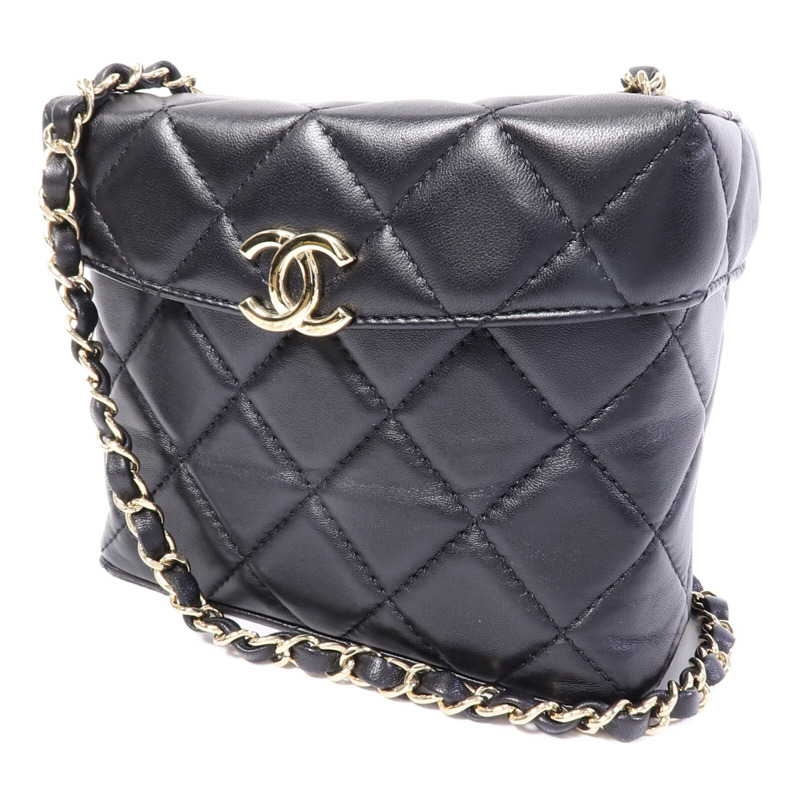 CHANEL 羊皮皮革Chain Shoulder鏈帶肩背袋-2