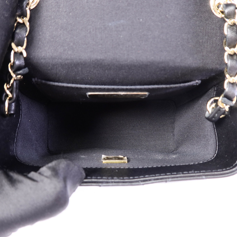 CHANEL 羊皮皮革Chain Shoulder鏈帶肩背袋-4