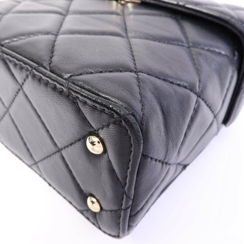 CHANEL 羊皮皮革Chain Shoulder鏈帶肩背袋-10