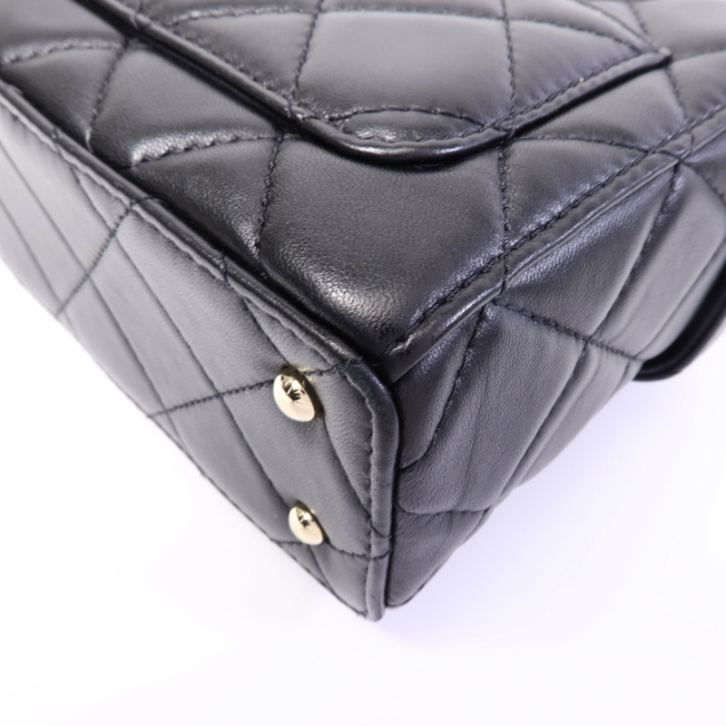 CHANEL 羊皮皮革Chain Shoulder鏈帶肩背袋-12