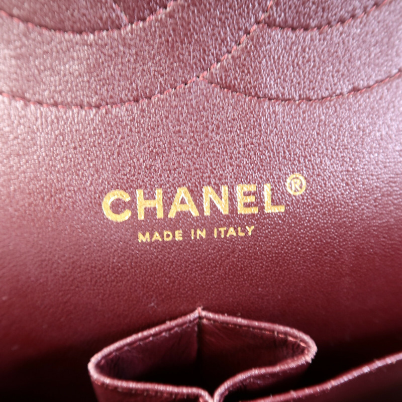 CHANEL 羊皮皮革Large Classic鏈帶肩背袋-5