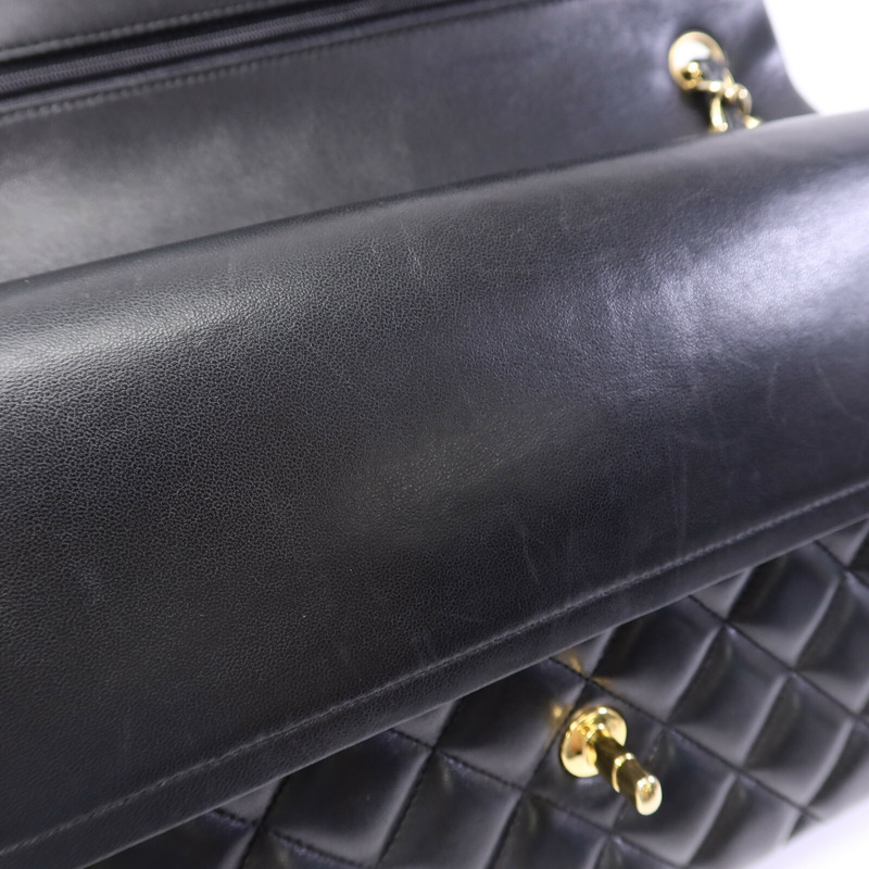 CHANEL 羊皮皮革Large Classic鏈帶肩背袋-15