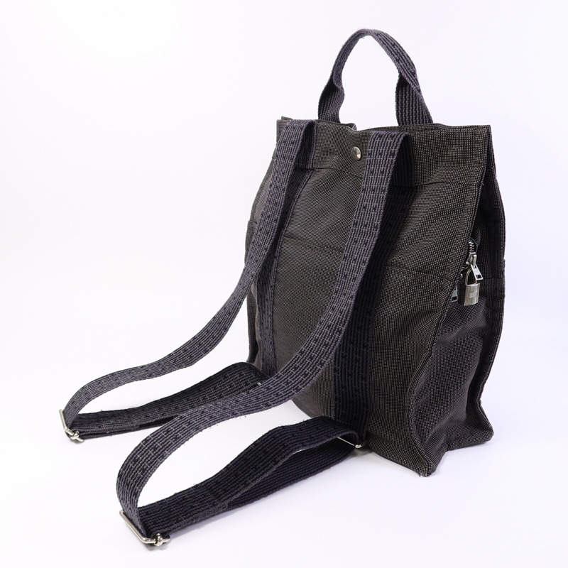 HERMES 帆布Herline Backpack背包-8