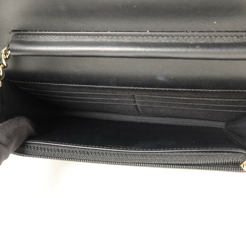 CHANEL 牛皮皮革Wallet On Chain WOC鏈帶肩背袋-4