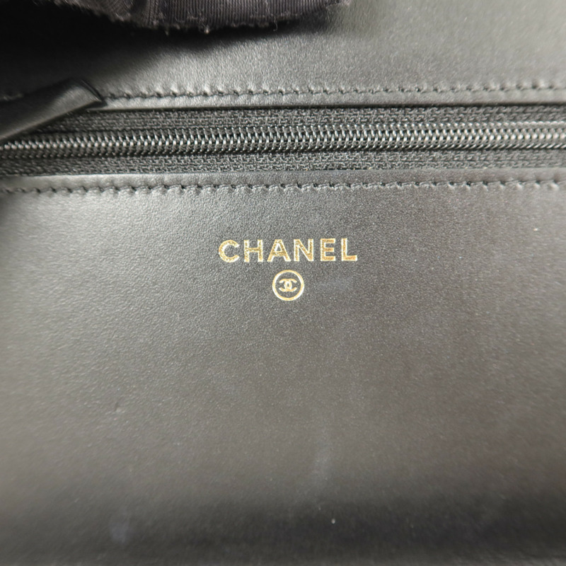 CHANEL 牛皮皮革Wallet On Chain WOC鏈帶肩背袋-5