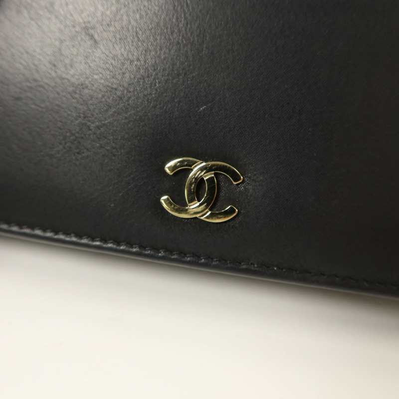 CHANEL 牛皮皮革Wallet On Chain WOC鏈帶肩背袋-9