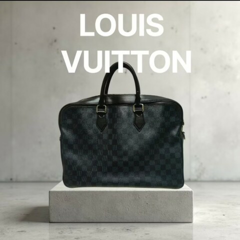 ❤️感恩月❤️折扣最後倒數至5/31‼️【8成新】㊣✨Louis Vuitton✨(附防塵袋)路易威登 LV 棋盤格 兩用 商務 手提包 公事包 電腦包 肩背包🌳二手樹屋🌳