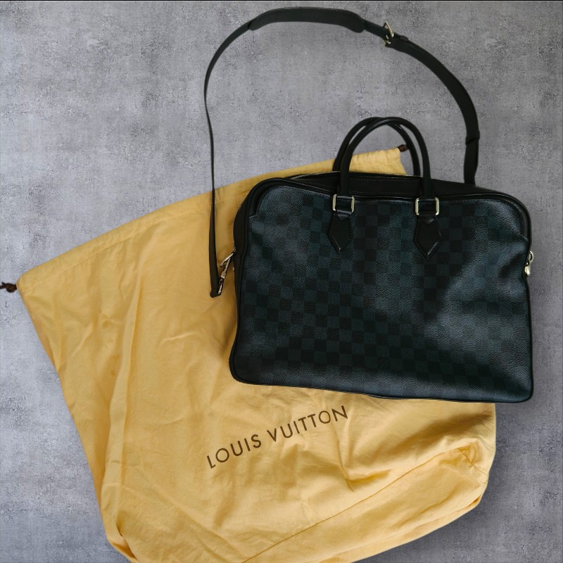 ‼️母親節狂降🫅‼️（原$26800）只到5/10⏰【8成新】㊣✨Louis Vuitton✨（附防塵袋）路易威登 LV 棋盤格 兩用 商務 手提包 公事包 電腦包 肩背包🌳二手樹屋🌳-1