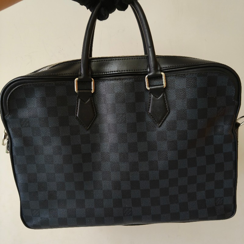‼️母親節狂降🫅‼️（原$26800）只到5/10⏰【8成新】㊣✨Louis Vuitton✨（附防塵袋）路易威登 LV 棋盤格 兩用 商務 手提包 公事包 電腦包 肩背包🌳二手樹屋🌳-4