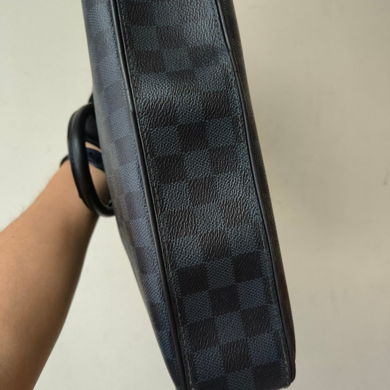 ‼️母親節狂降🫅‼️（原$26800）只到5/10⏰【8成新】㊣✨Louis Vuitton✨（附防塵袋）路易威登 LV 棋盤格 兩用 商務 手提包 公事包 電腦包 肩背包🌳二手樹屋🌳-11