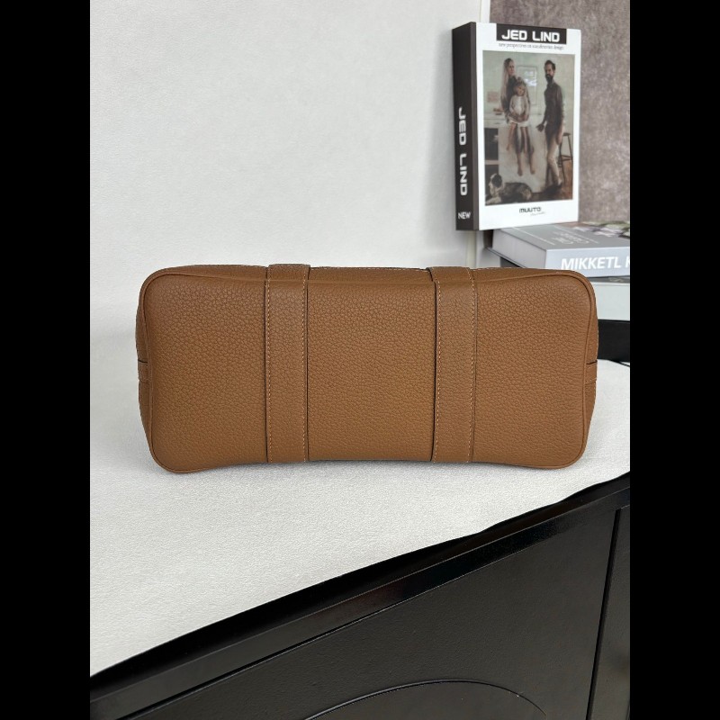 Hermes Garden Party 30 
栗子色拼黑色帆布-8