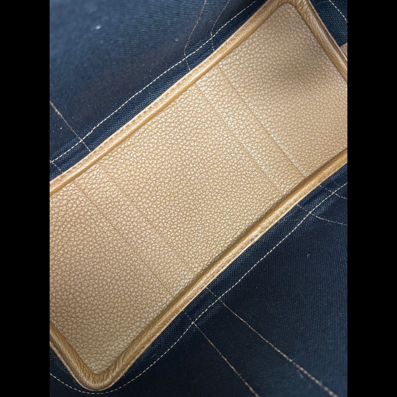 Hermes Garden Party 30 
栗子色拼黑色帆布-10
