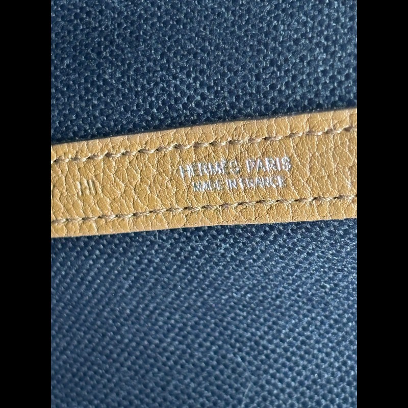 Hermes Garden Party 30 
栗子色拼黑色帆布-12