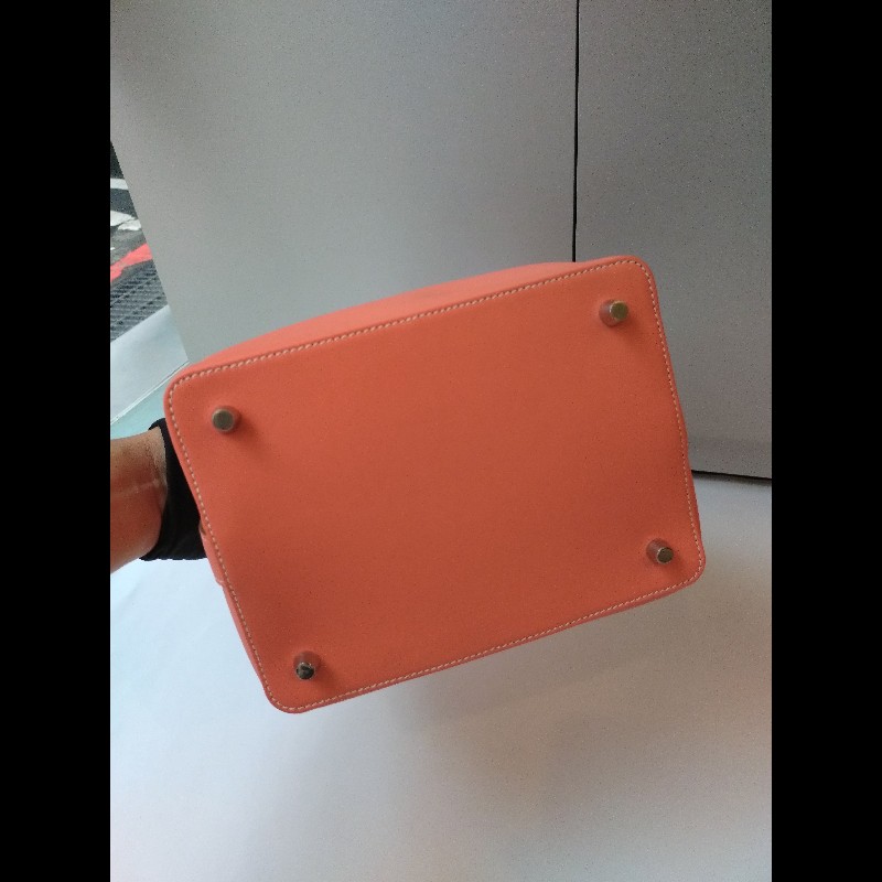 Hermes 銀釦龍蝦粉皮革牛奶盒包 toolbox 20-16