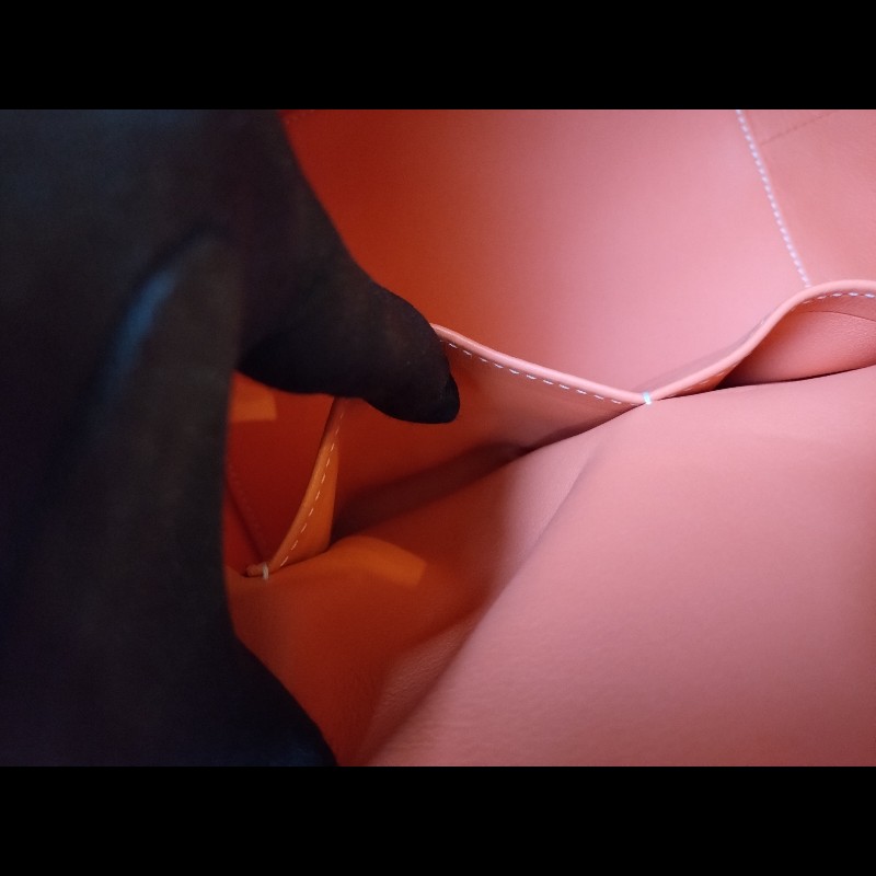 Hermes 銀釦龍蝦粉皮革牛奶盒包 toolbox 20-22