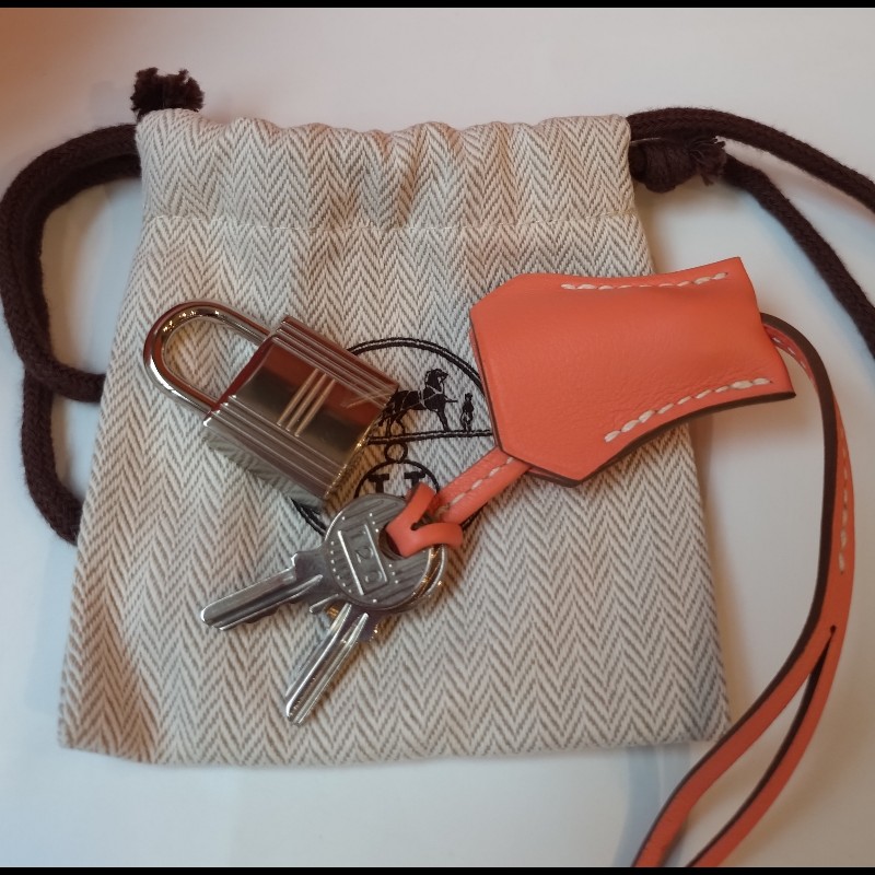 Hermes 銀釦龍蝦粉皮革牛奶盒包 toolbox 20-25