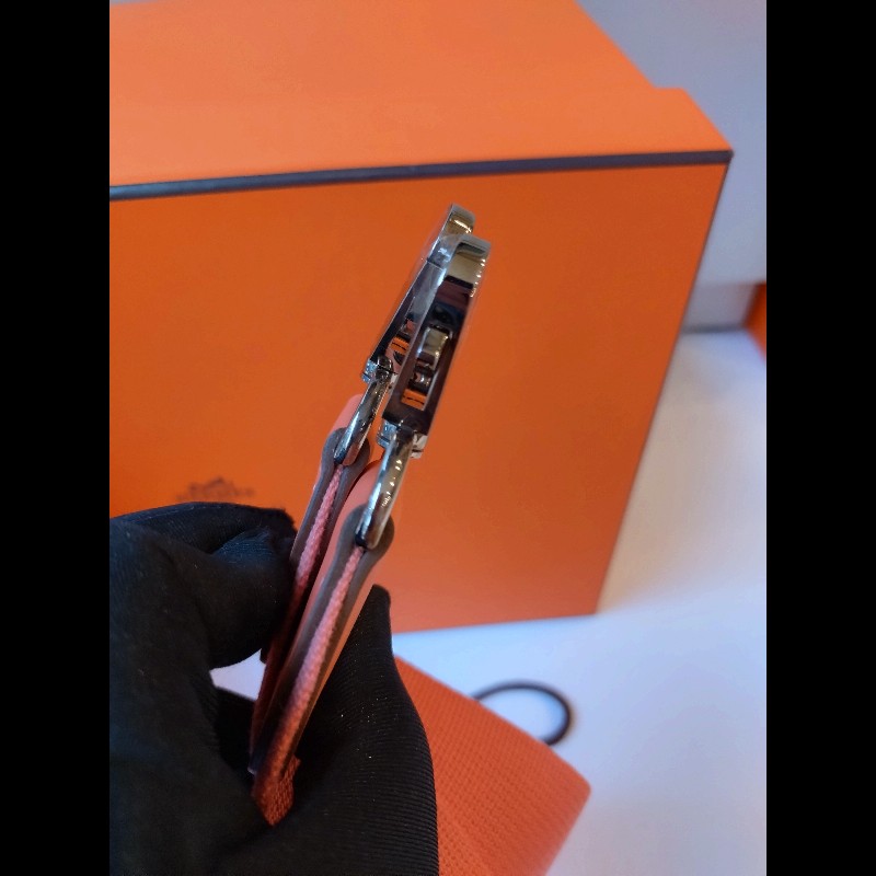 Hermes 銀釦龍蝦粉皮革牛奶盒包 toolbox 20-27