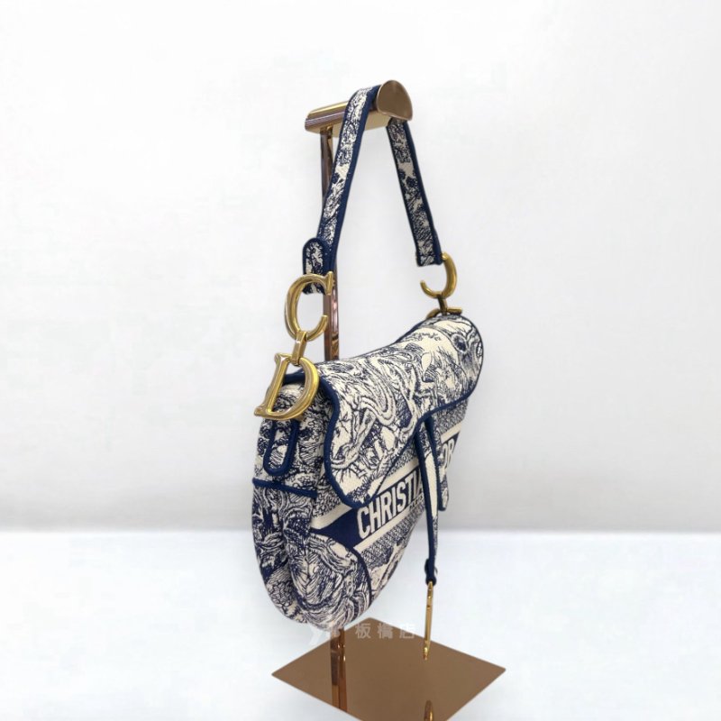 S5430-Dior Saddle刺繡馬鞍包-1