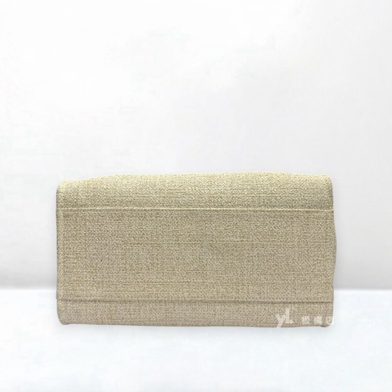 S5432-Chanel 米白拼金大號沙灘包A66941-4