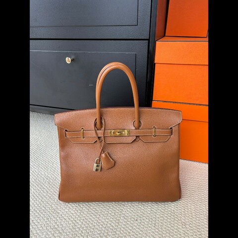 Hermes birkin 35
金棕金扣