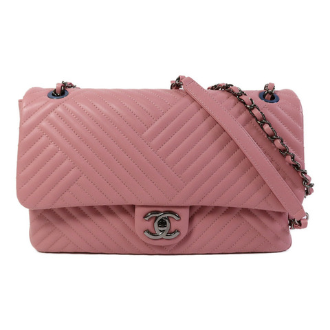 CHANEL 牛皮皮革Chain Shoulder Bag鏈帶肩背袋
